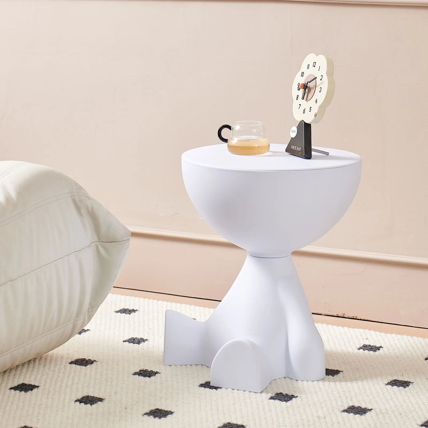 Round Matte Finish Side Table