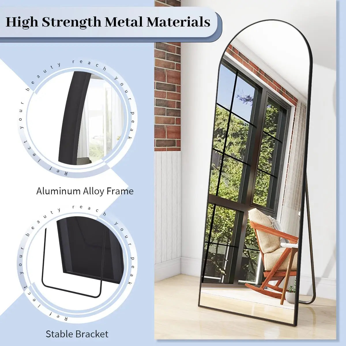Arch Floor Mirror