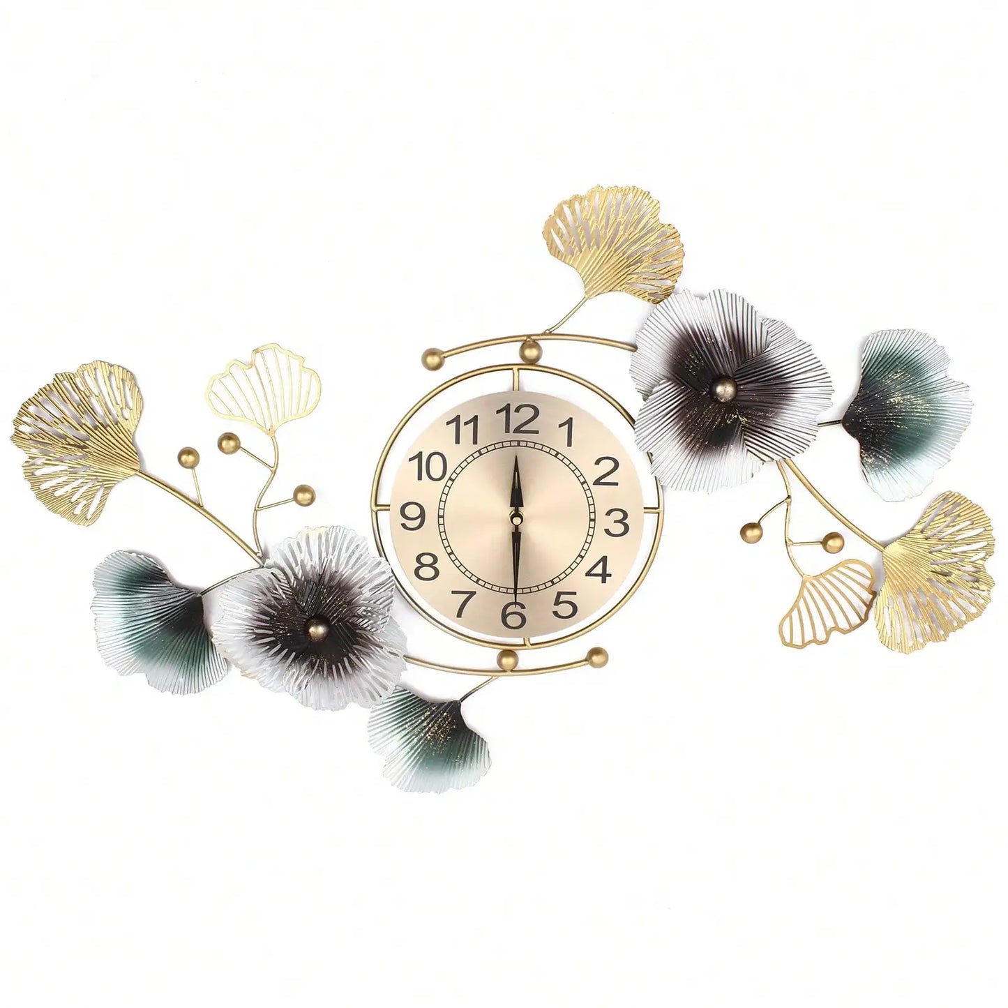 Ginkgo Leaf Wall Clock