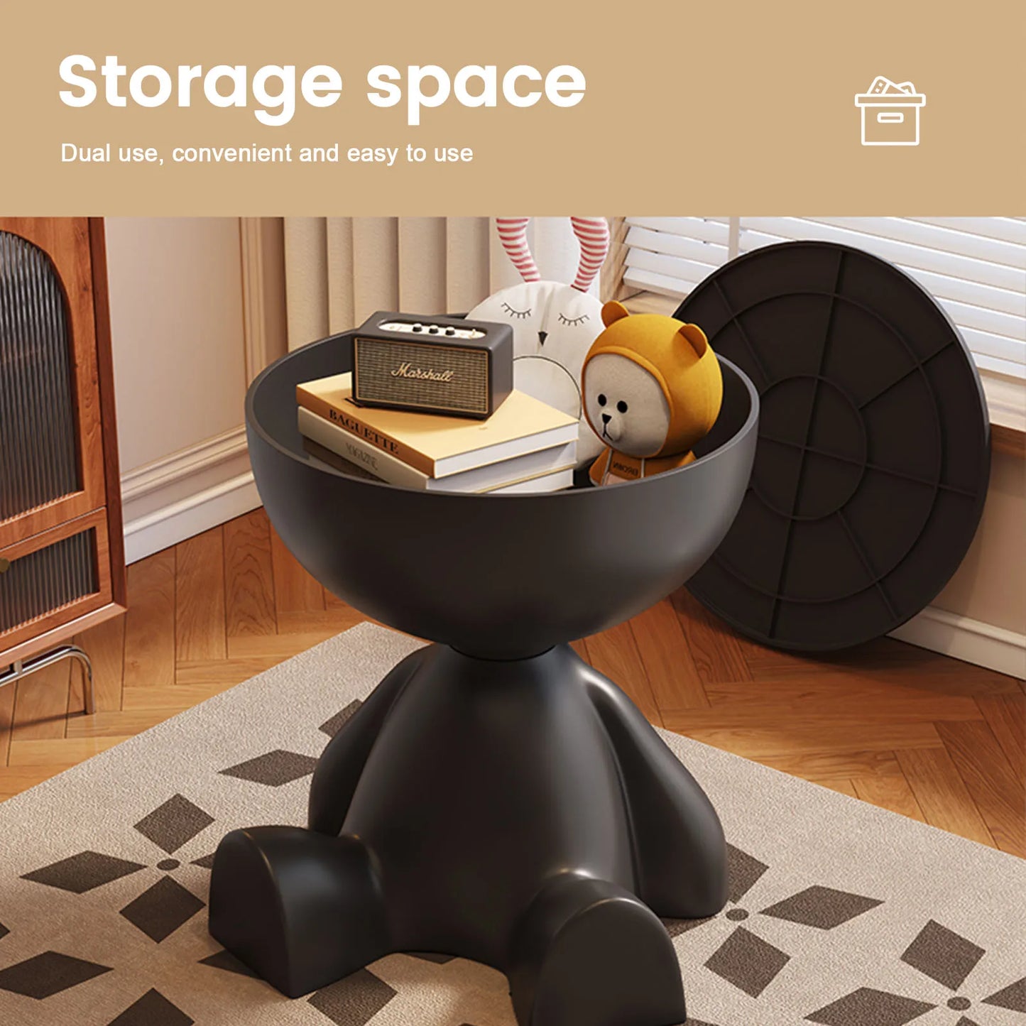 Round Matte Finish Side Table