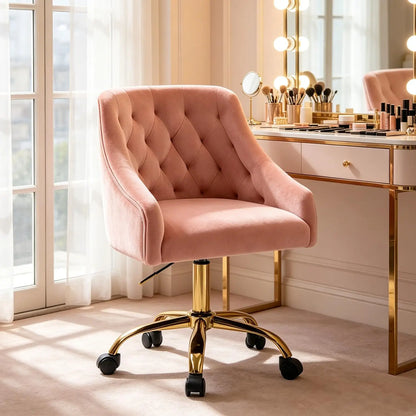 Vanity Chair with Wheels