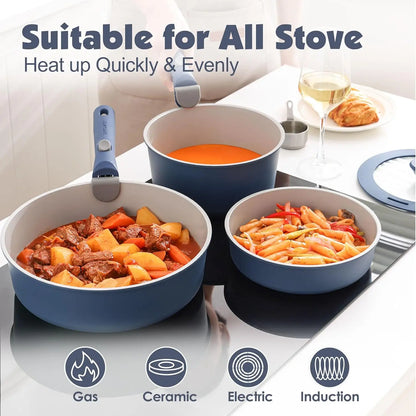 Ceramic Pots and Pans Set