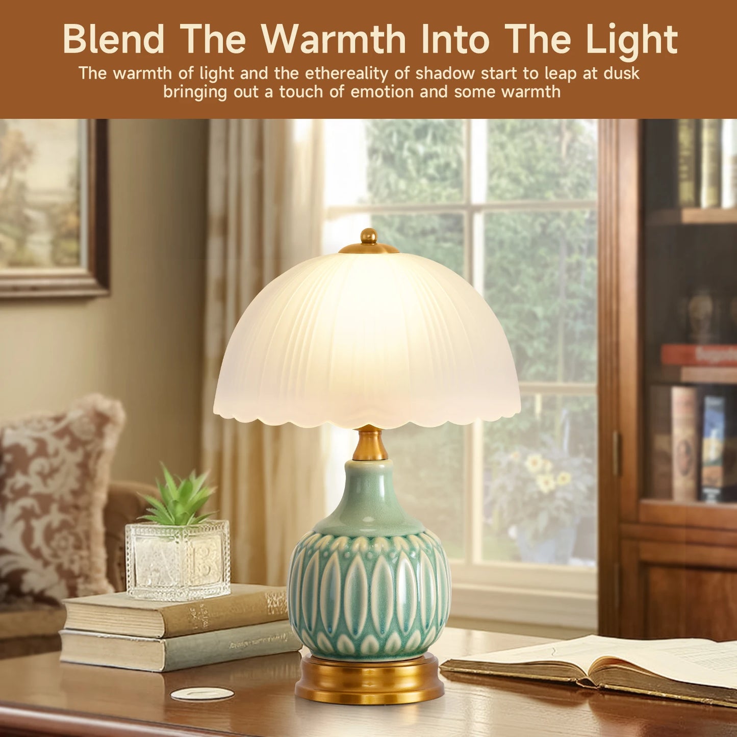 16" Modern Ceramic Table Lamps