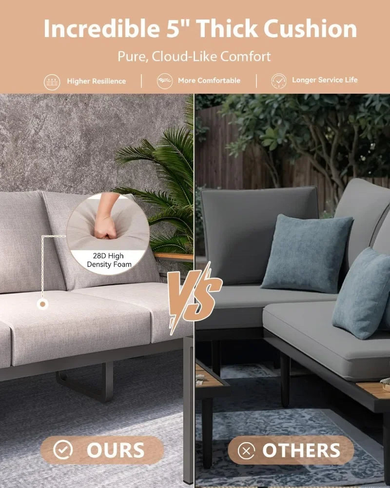 Outdoor Sectional with Coffee Table