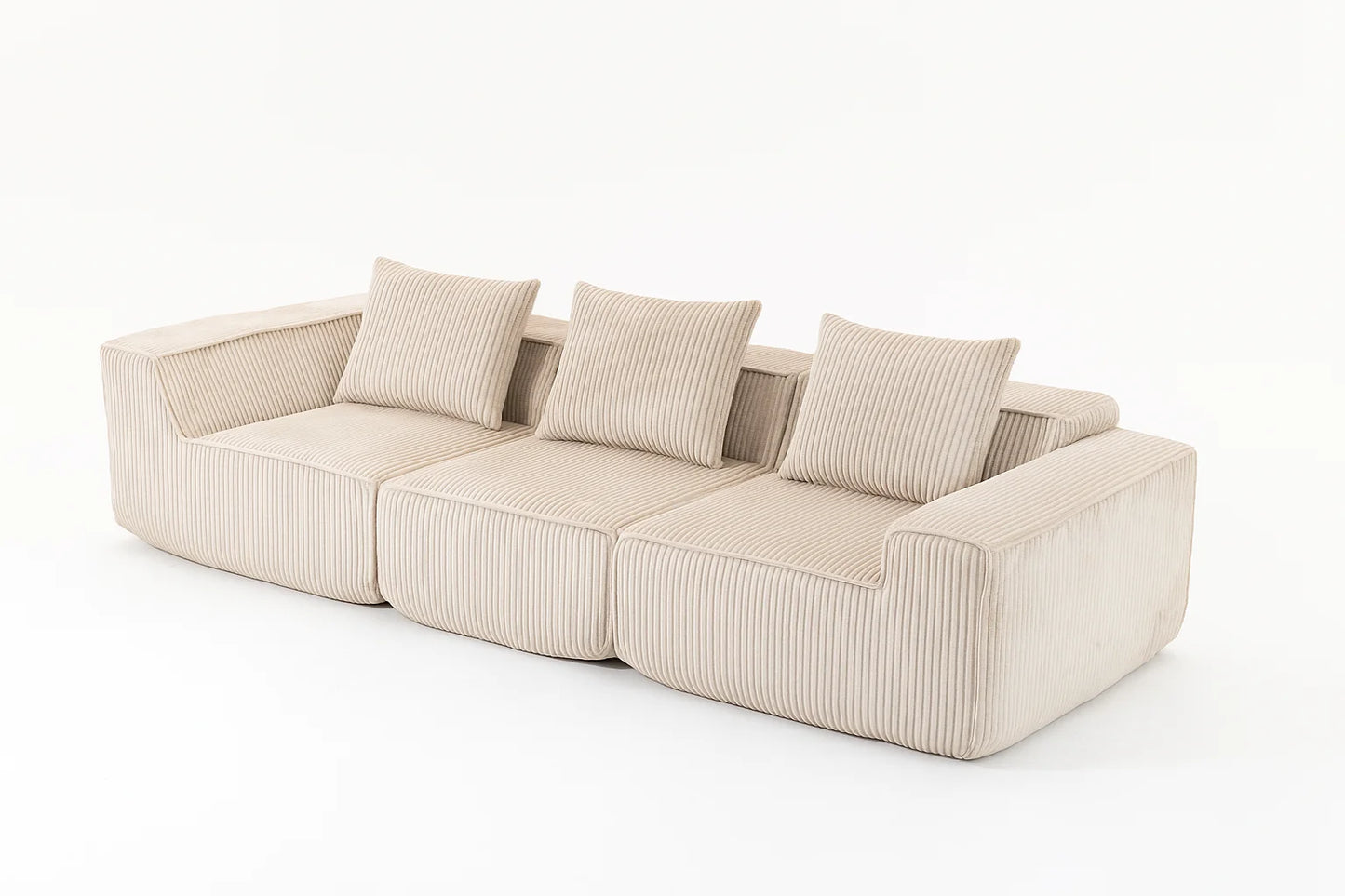 Sectional boneless Couch withModern Sofa with  Upholstered Couches for Room