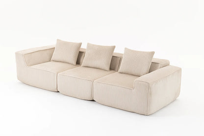 Sectional boneless Couch withModern Sofa with  Upholstered Couches for Room