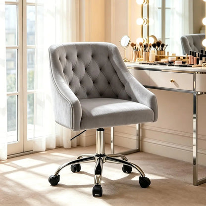 Vanity Chair with Wheels