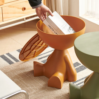Round Matte Finish Side Table