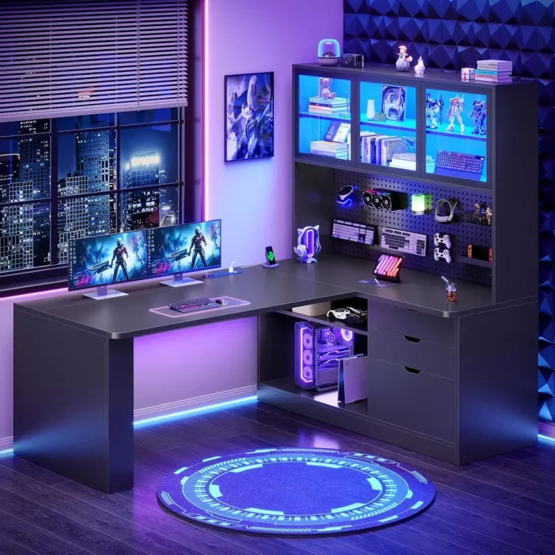 L Shaped Corner Gaming Desk