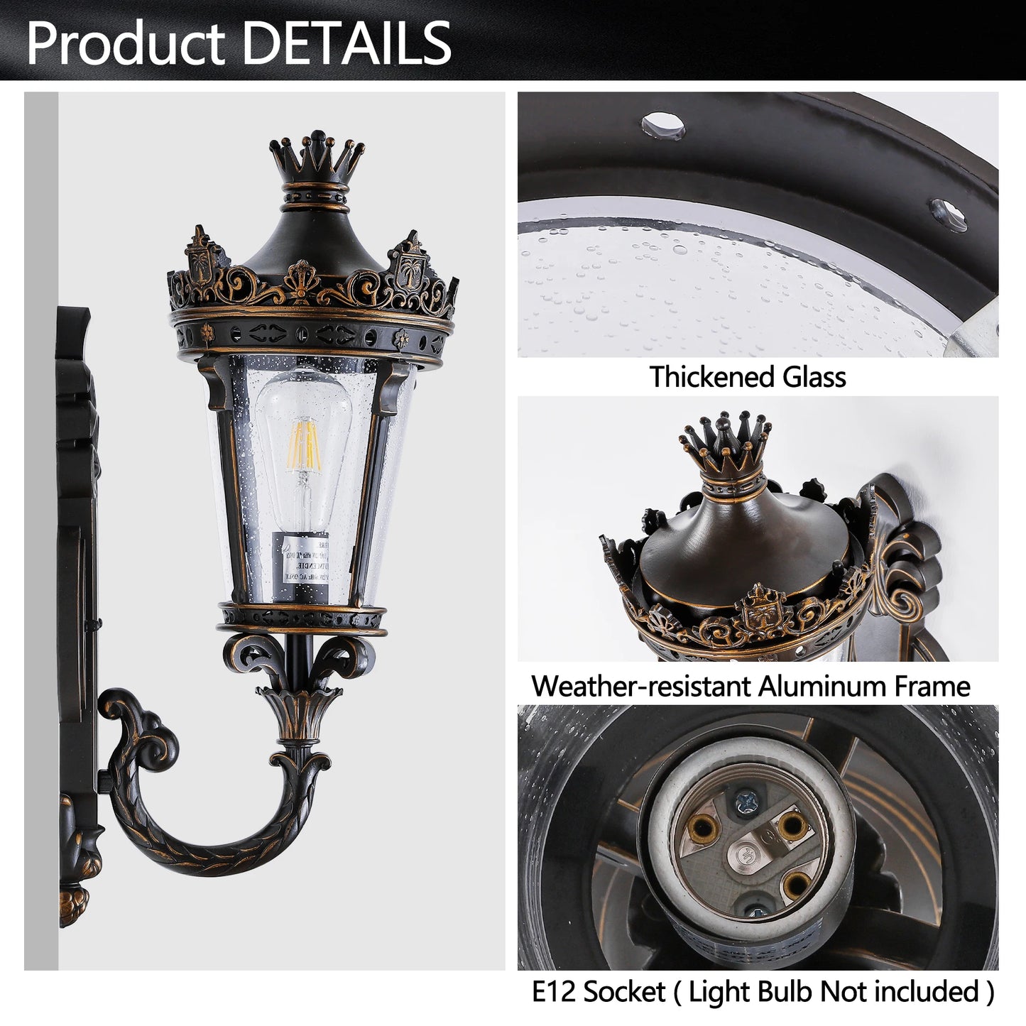Vintage Outdoor Wall Lantern