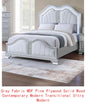 Queen Size Bed Gray Finish