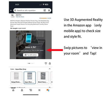 Modern Abstract Rug Runner