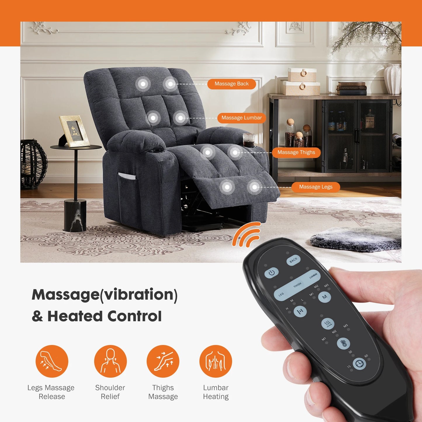 Adjustable Electric Power Lift Sofa