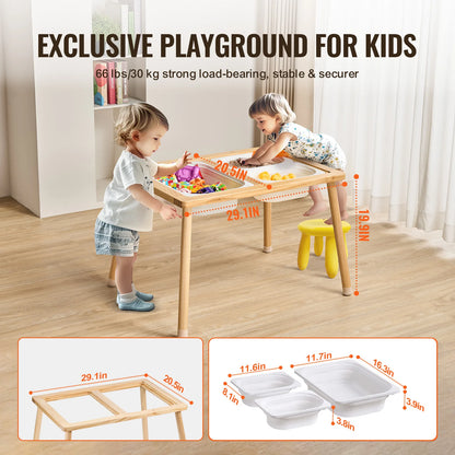 Wooden Sensory Table for Kids Activity