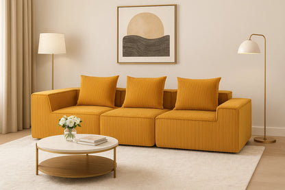 Sectional boneless Couch withModern Sofa with  Upholstered Couches for Room