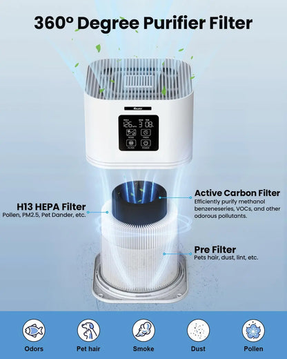 2 in 1 Air Purifier,  Air Cleaner