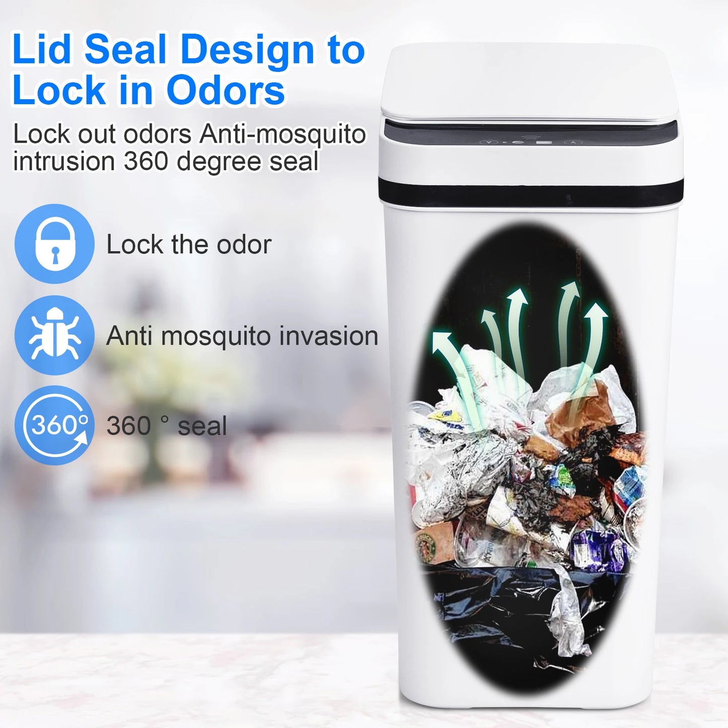 2 Automatic Trash Cans