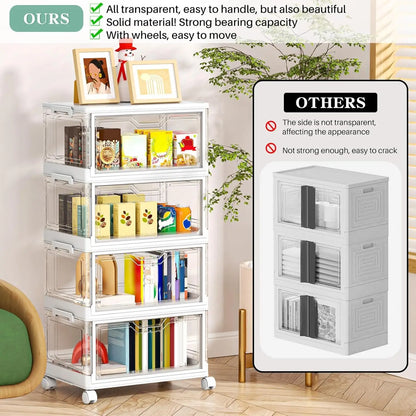 4-Tier Stackable Storage Bins