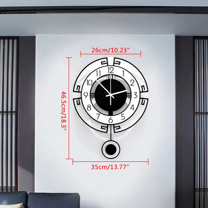 Silent Pendulum Wall Clock