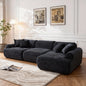 leather segmented sofa