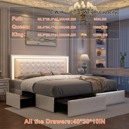 Queen LED Bed Frame