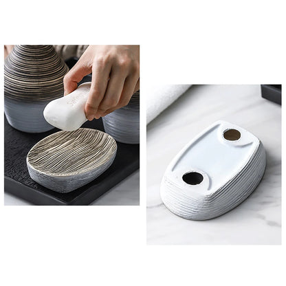 5-Piece Ceramic Bathroom Accessory Set