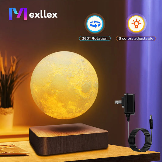 Magnetic Floating Rotating Moon Lamp