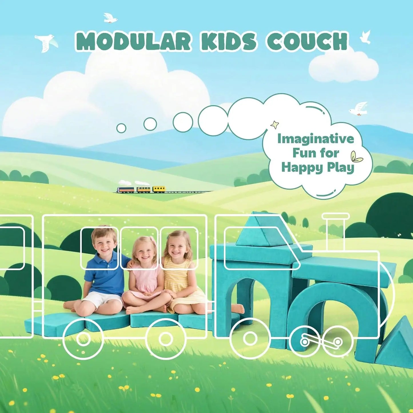 Modular Kids Play Couch