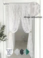 floral chiffon lace curtain