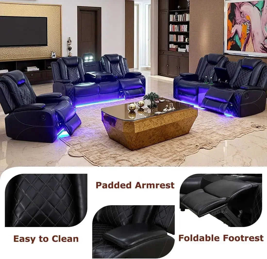 Power Recliner Sofa Set