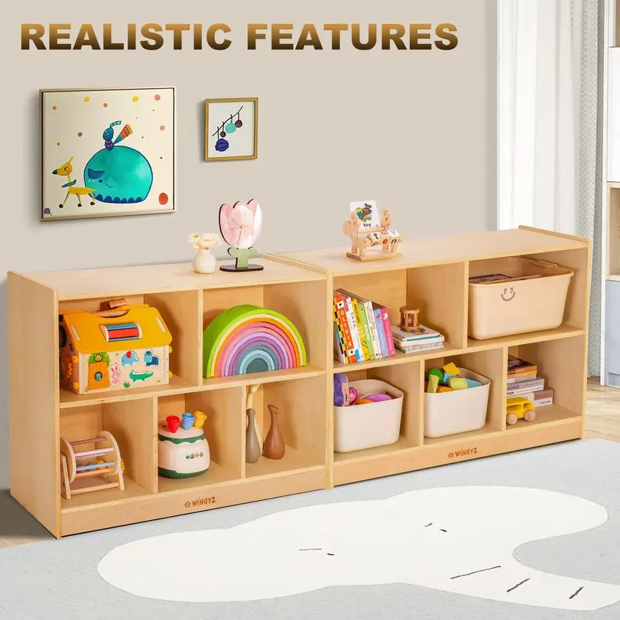 Wood Storage Shelf Organizer