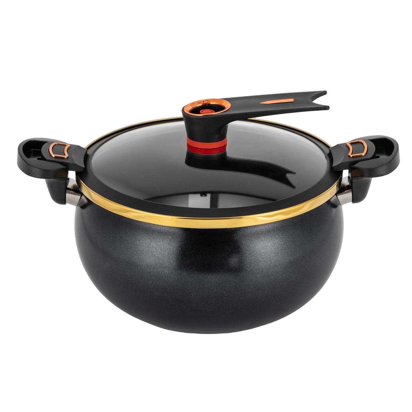 8.45Qt Black Non-Stick Micro Pressure Cooker
