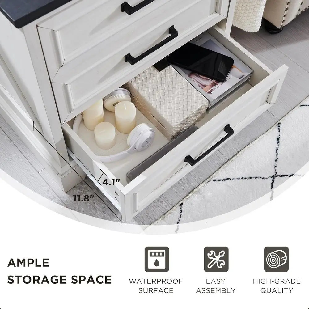22 Inch Wide Dual Nightstands
