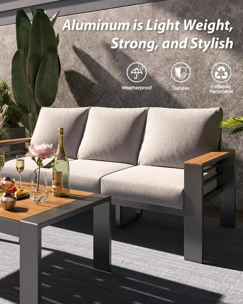 Outdoor Sectional with Coffee Table