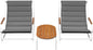 Teslin Chaise Lounge Chairs with Acacia Wood Side Table