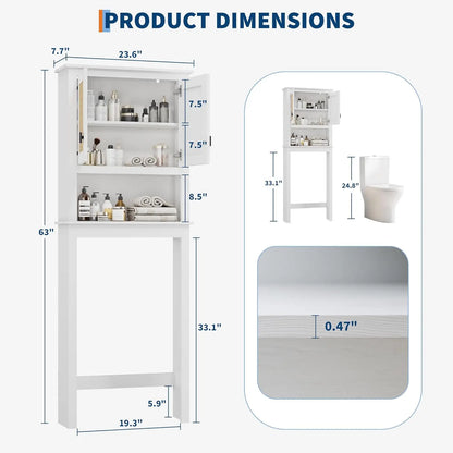 Farmhouse White Storage Cabinet