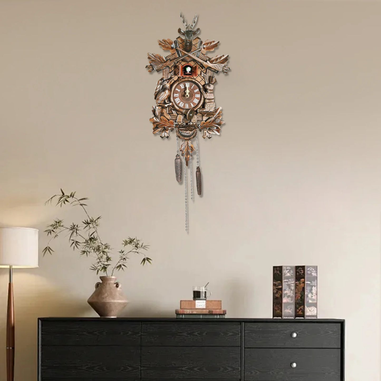Wooden Cuckoo Wall Clock