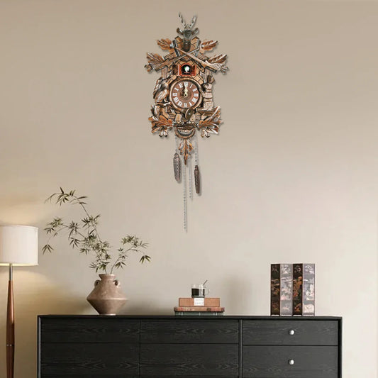 Wooden Cuckoo Wall Clock