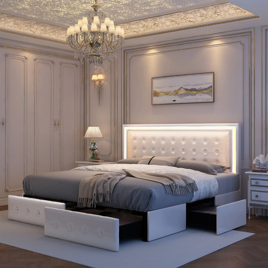 Queen LED Bed Frame