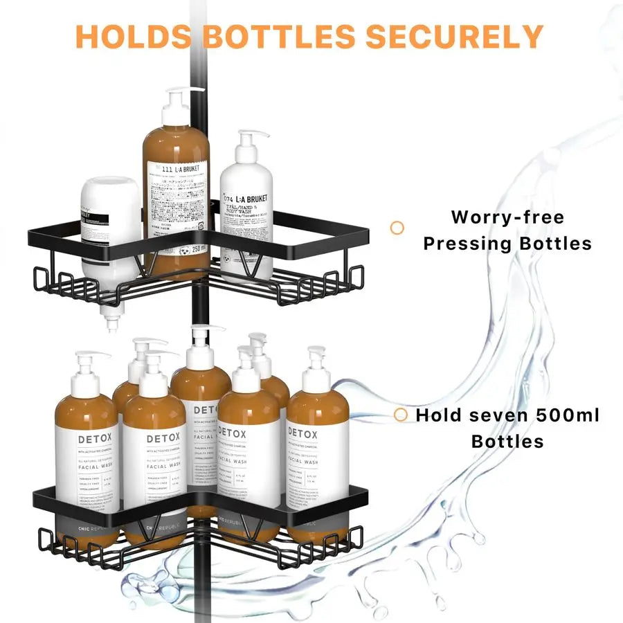 Shower Tension Rod Organizer