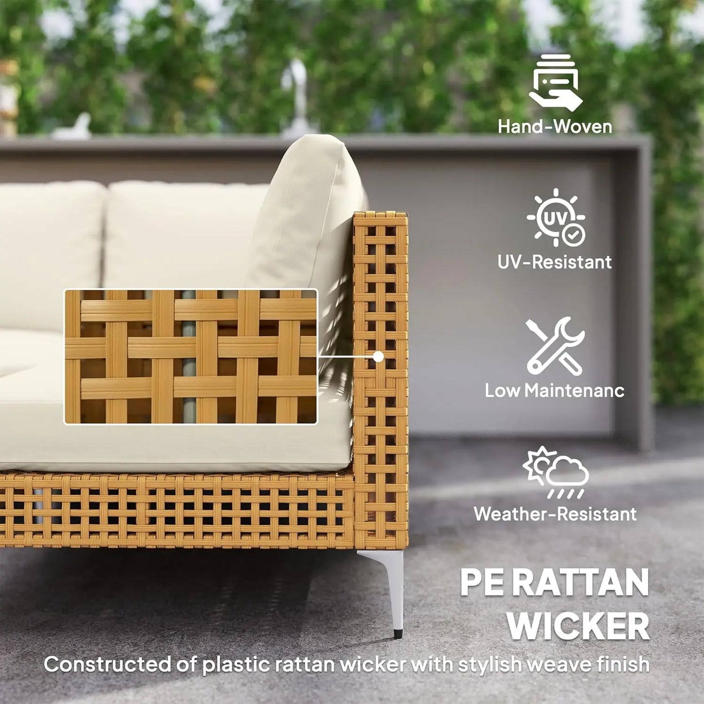 7-Piece  Wicker Furniture Set