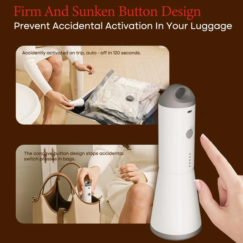 Cordless Travel Vacuum Bag Set
