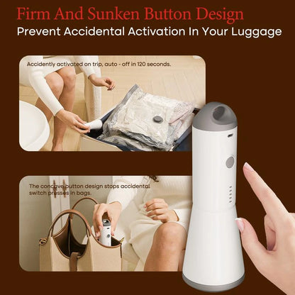 Cordless Travel Vacuum Bag Set