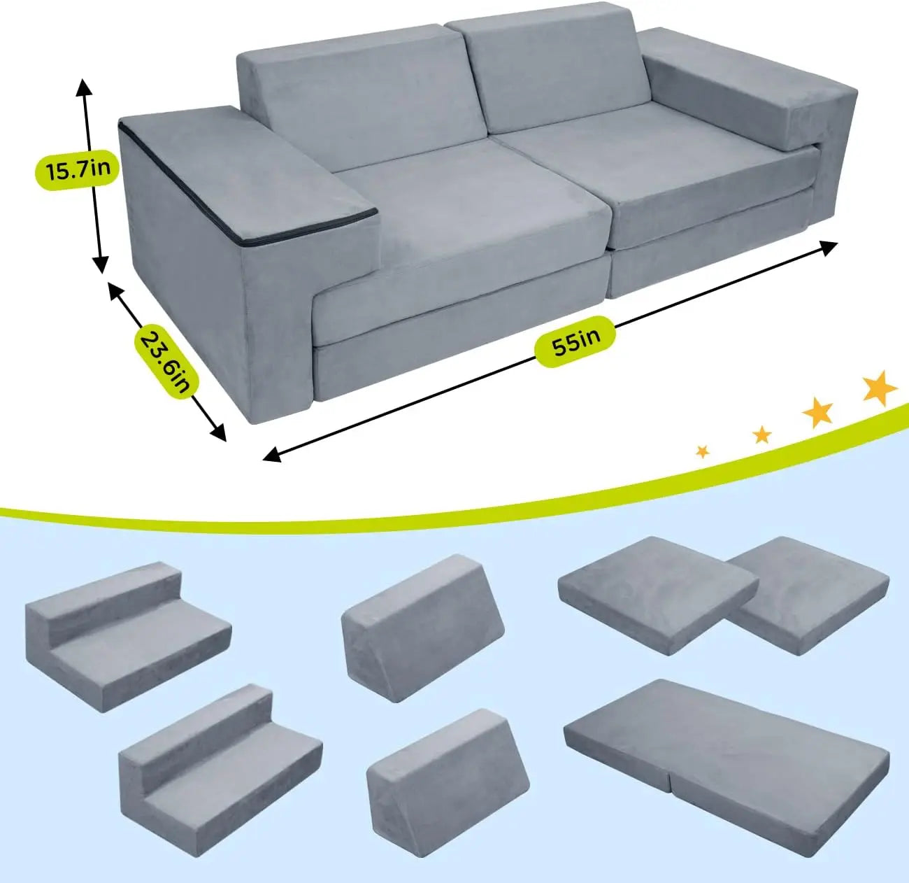Modular Kids Play Couch