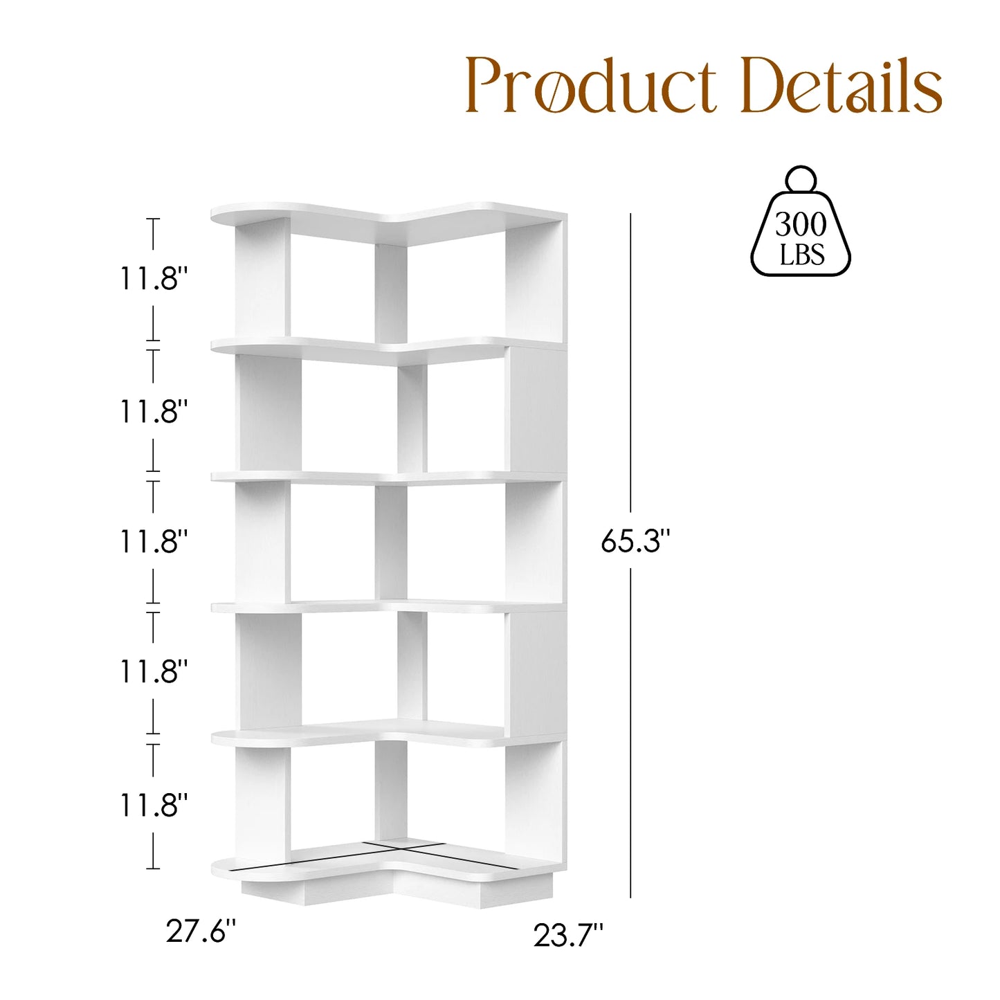 L-Shaped Bookcase