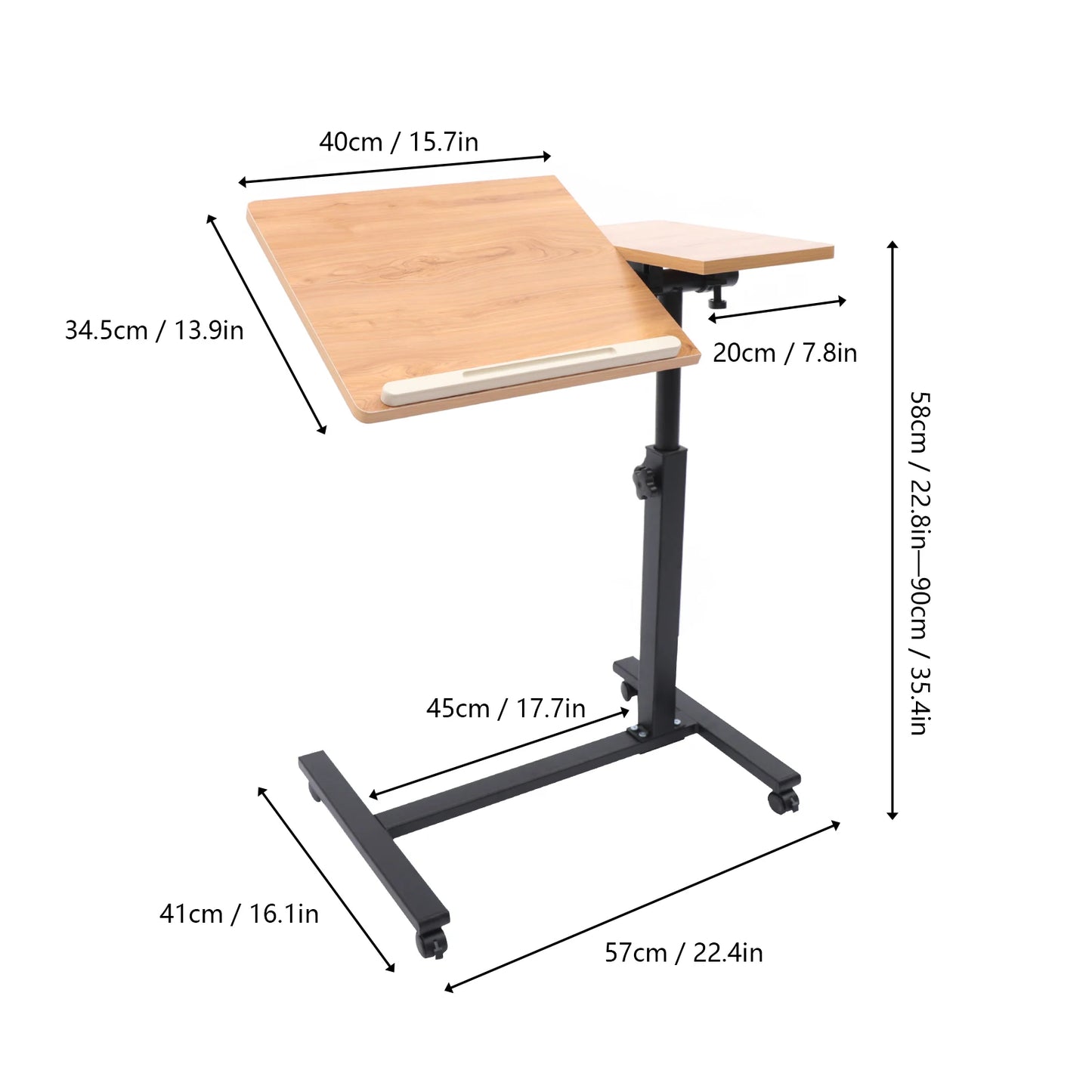 Adjustable Laptop Desk Home Office Tray Standing  Study