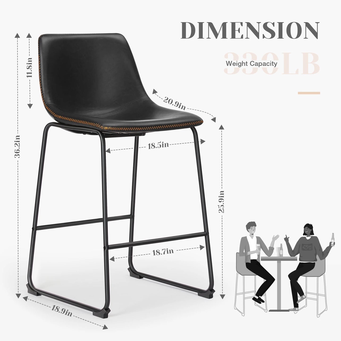 Comfortable  Island Stool