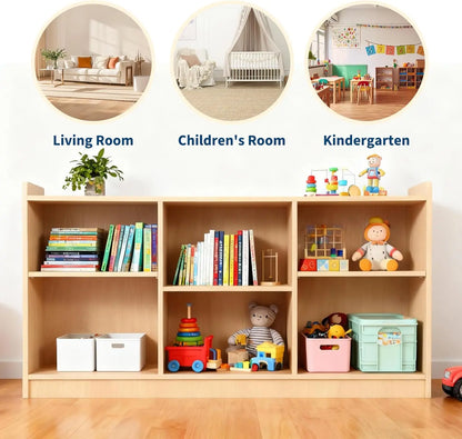 6-Shelf Montessori Toy Organizer