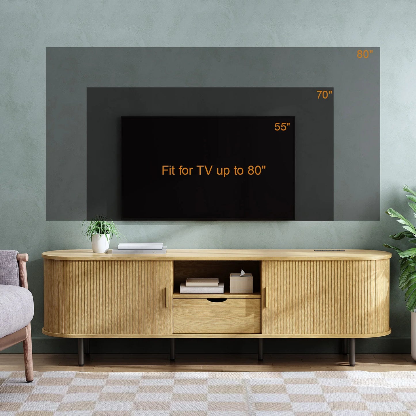 TV Stand w/ Power Outlet