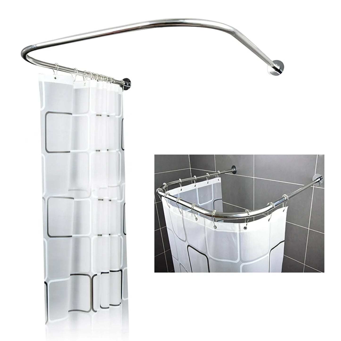 Stainless Steel Shower Curtain